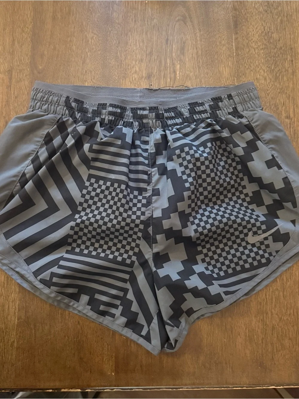 Nike Dri-FIT Geometric Print Running Shorts Size x Small